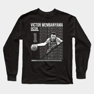 Victor Wembanyama // Met 92 // #1 Long Sleeve T-Shirt